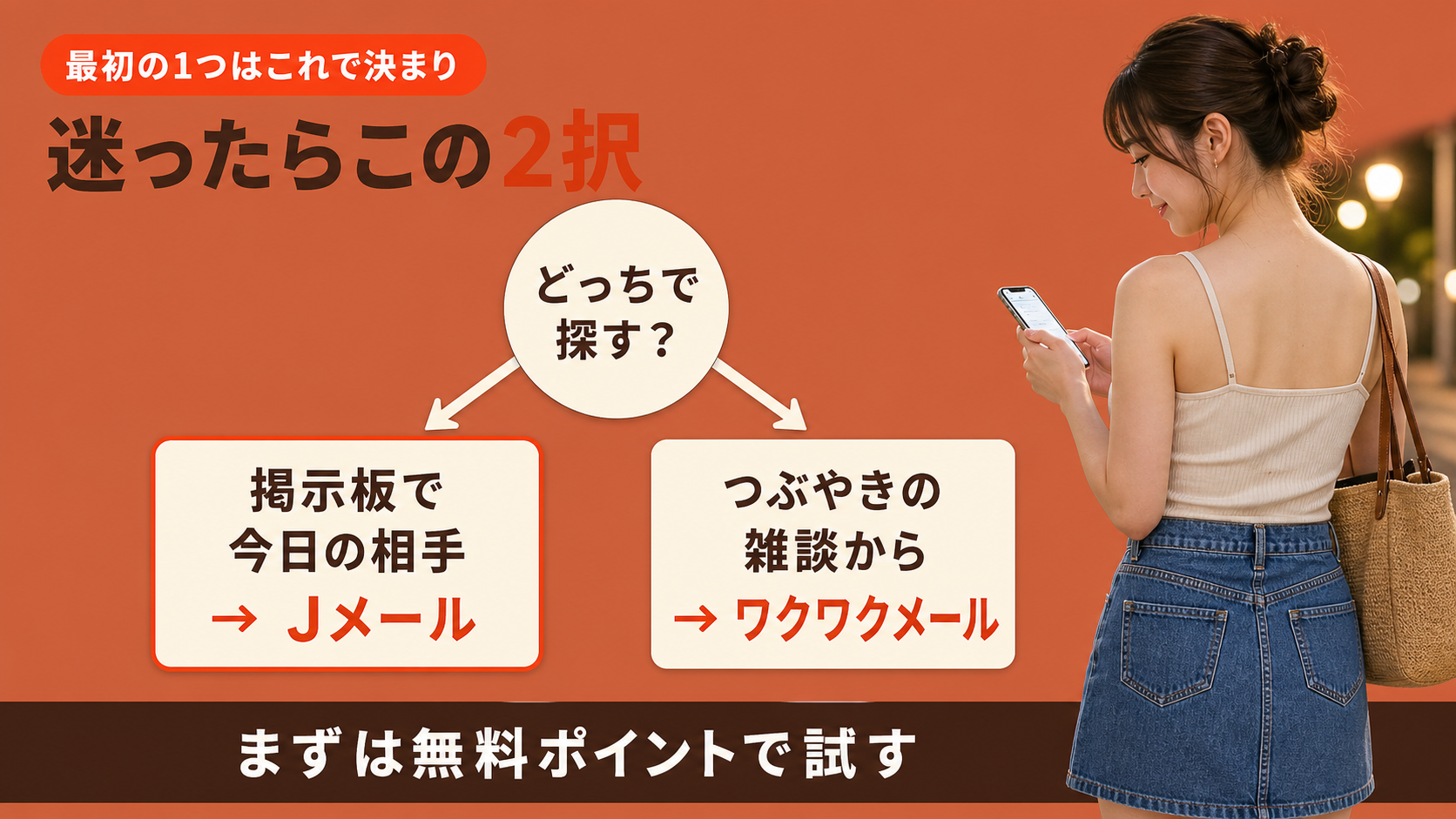 迷ったらJメールかワクワクメールの2択